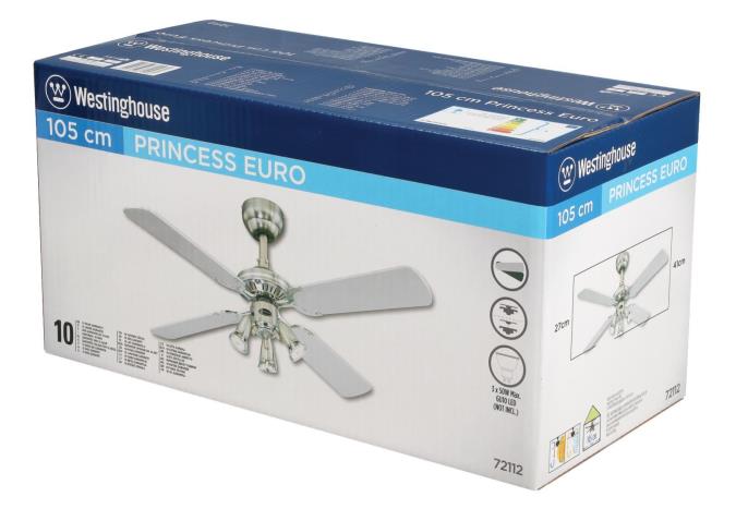 Westinghouse Princess Euro 105 Cm Reversible Four Blade