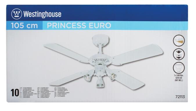 Westinghouse Princess Euro 105 Cm Reversible Four Blade