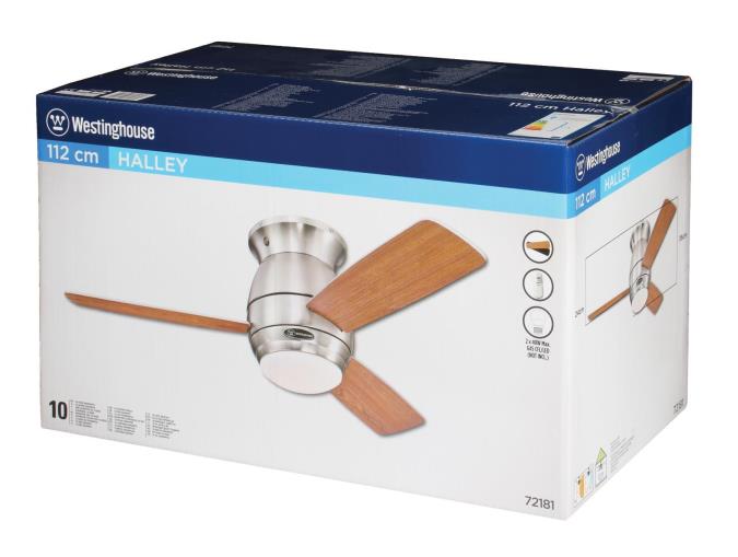 Westinghouse Halley 112 Cm Reversible Three Blade Indoor