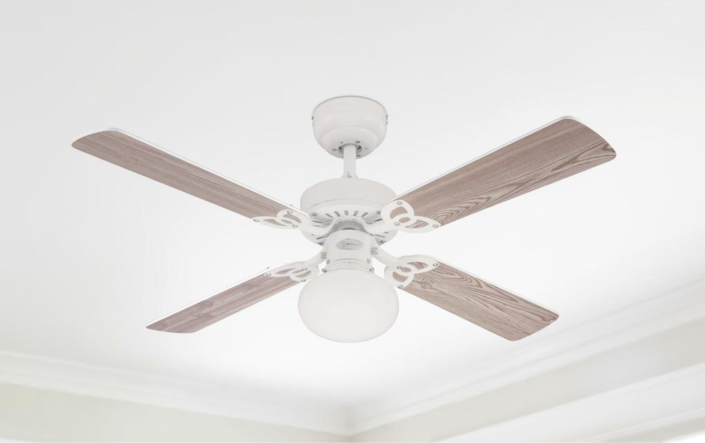 105 Cm Westinghouse Vegas Ceiling Fan In White With Reversible 105 Cm Westinghouse Vegas Ceiling Fan In White With Reversible Blades Pine