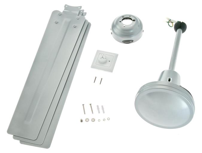 142 Cm Westinghouse Industrial Ceiling Fan In Silver With