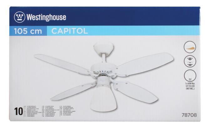 Westinghouse Capitol 105 Cm Reversible Four Blade Indoor Ceiling