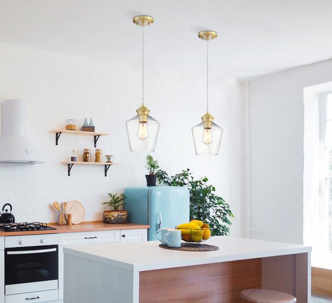 Westinghouse Lighting Ramsey OneLight Indoor Pendant, Champagne Brass