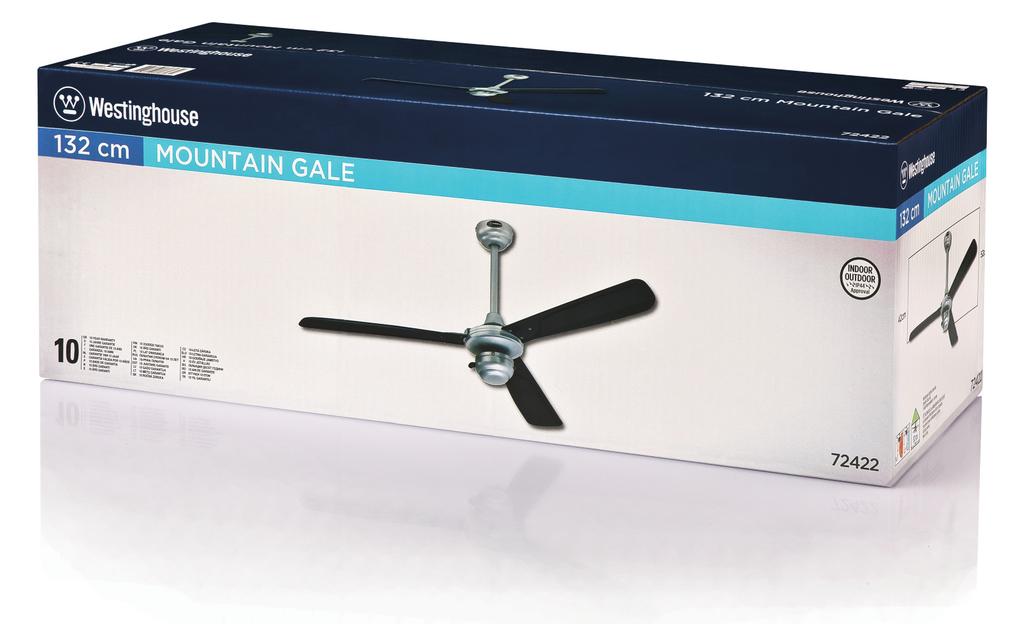 Westinghouse Mountain Gale ventilator in het wit