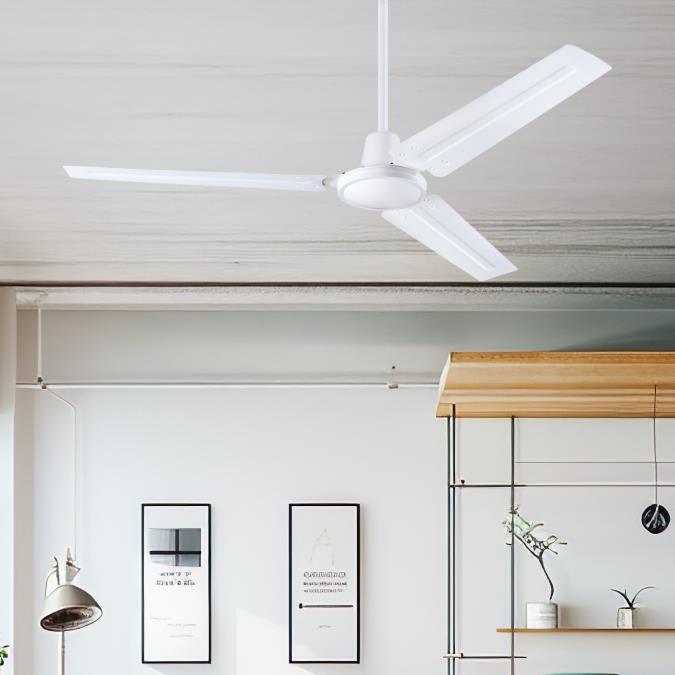 Inner Ceiling Fan Westinghouse Lighting Industrial 142 cm Three-Blade Indoor Ceiling Fan ...