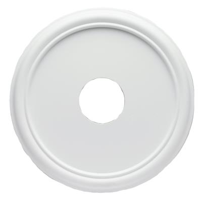 40,6 cm Smooth Molded Plastic Ceiling Medallion