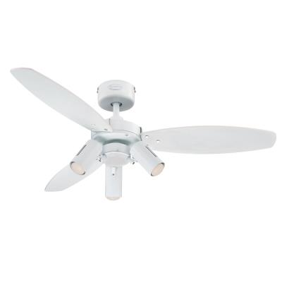 Westinghouse Jet Plus 105 Cm Reversible Three Blade Indoor Ceiling Fan White Finish With Light Kit - Black Light Kit Ceiling Fan Westinghouse Jet Plus 105 Cm Reversible Three Blade Indoor Ceiling Fan White Finish With Light Kit - Black Light Kit Ceiling Fan